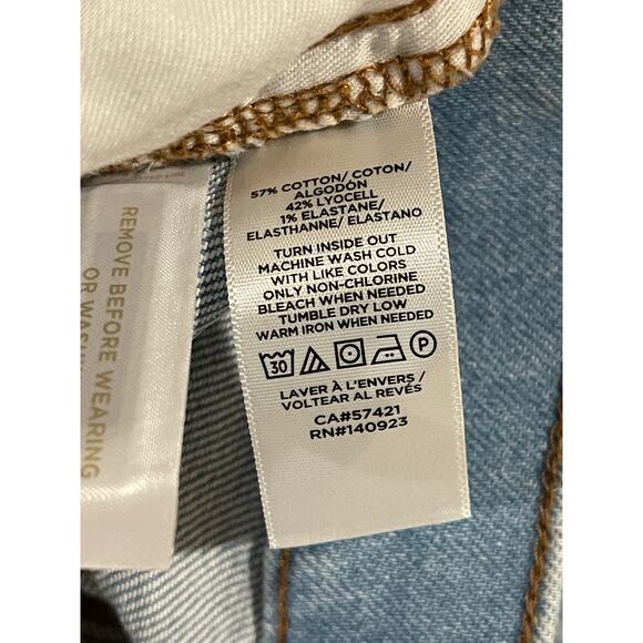 Loft The Straight Crop High Rise Jeans Size 12 NWT Regular Fit 27.5" Inseam - Picture 13 of 13